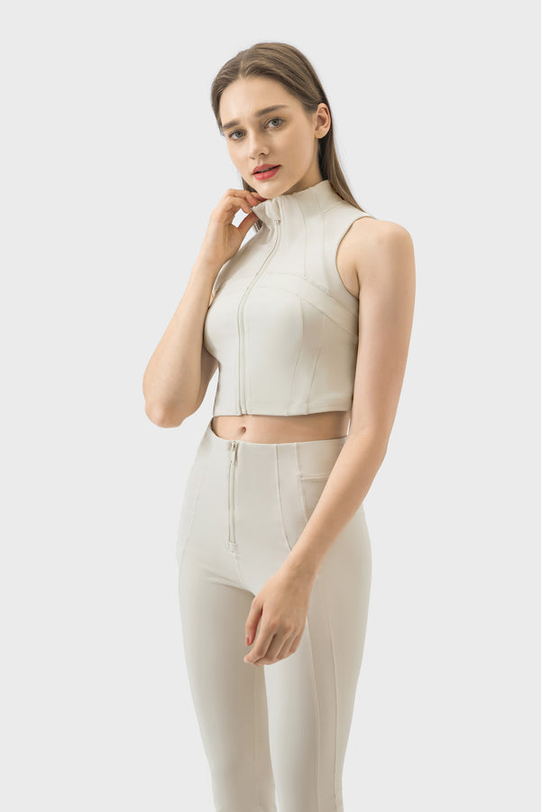 Women's Turtleneck Zipped Vest